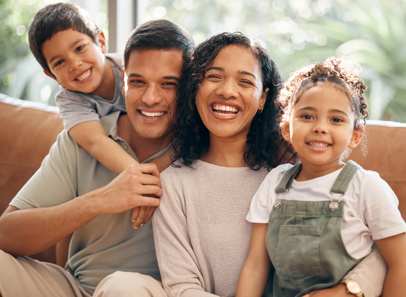 Família reunida em um momento de tranquilidade