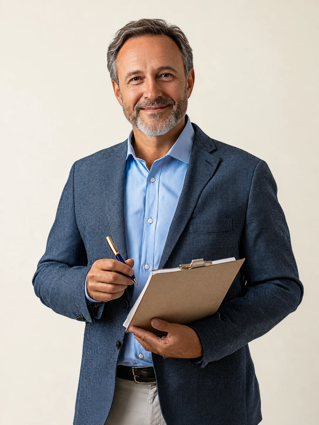 Corretor de seguros representando a história da corretora